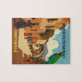 GUATEMALA, HUEHUETENANGO Retro poster ジグソーパズル (横)