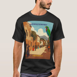 GUATEMALA, HUEHUETENANGO Retro poster Tシャツ