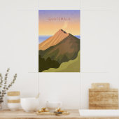 Guatemala Minimal Travel Poster ポスター (キッチン)