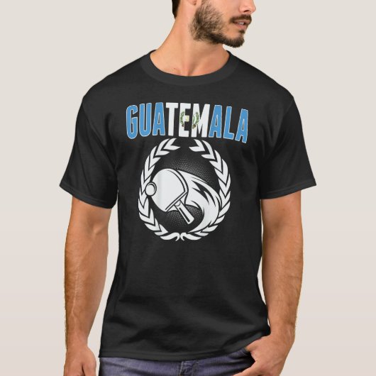 Guatemala Ping Pong Guatemalan Table Tennis Suppo Tシャツ (正面)
