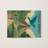 GUATEMALA, TIKAL PETEN Retro poster ジグソーパズル (横)