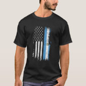 Guatemalan American Flag Pride Guatemala Tシャツ (正面)