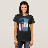 Guatemalan Flag  USA And Guatemala Flags Proud Tシャツ (正面フル)