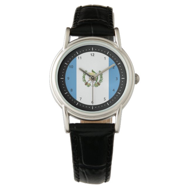 Guatemalan flag Watch 腕時計 (正面)