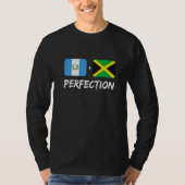 Guatemalan Plus Jamaican Perfection Mix Flag Herit Tシャツ (正面)