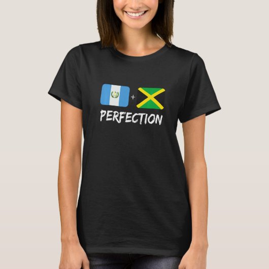 Guatemalan Plus Jamaican Perfection Mix Flag Herit Tシャツ (正面)