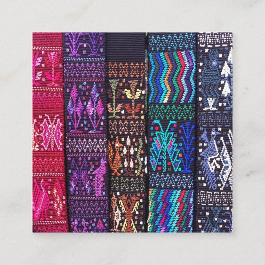 Guatemalan textile designs エンクロージャーカード (正面)