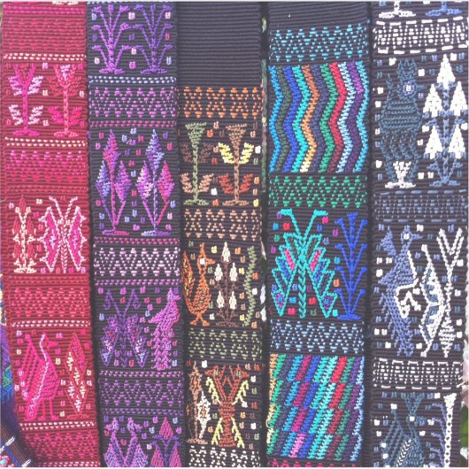 Guatemalan textile designs シール (正面)