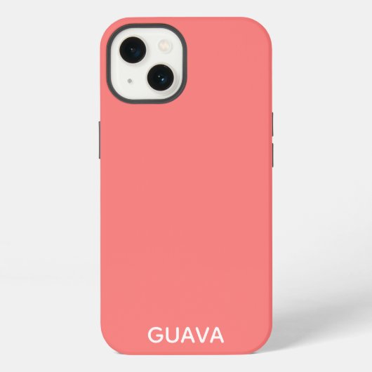 Guavaピンク色の名前ケースメイトiPhoneケース iPhoneケース (裏面)