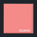 Guavaピンク色の名前 マグネット<br><div class="desc">Guavaピンク色の名前</div>