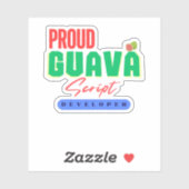 GuavaScript言語開発者ステッカー シール (シート)