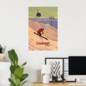 Gudauri Georgia Ski Resort Travel Poster ポスター (ホームオフィス)