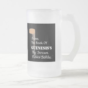 "Guenesis"の曇らされたガラスの本から フロストグラスビールジョッキ