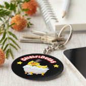 GueniDucksラバーダックキーチェーン キーホルダー (側面)