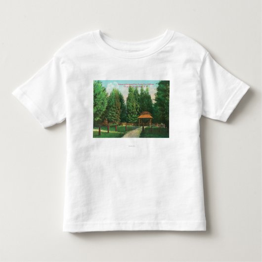 Guernewood ParkGuernewood、カリフォルニアへの入口の眺め トドラーTシャツ (正面)