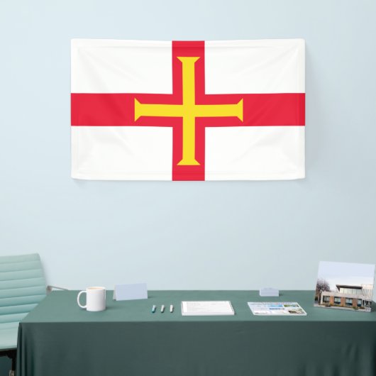 Guernsey flag Banner 横断幕 (トレードショー)