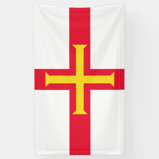 Guernsey flag Banner 横断幕 (縦)