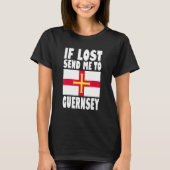 Guernsey Flag Design  If lost send me to Guernsey Tシャツ (正面)