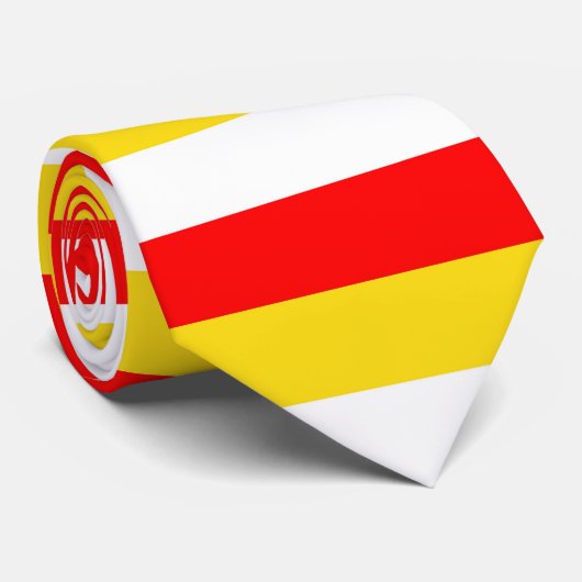 Guernsey flag stripes red yellow white pattern Nor ネクタイ (ロール)