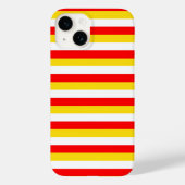 Guernsey flag stripes red yellow white pattern Nor Case-Mate iPhoneケース (裏面)