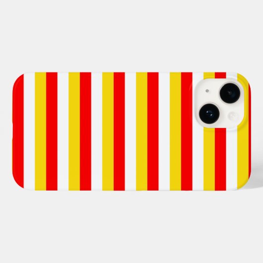 Guernsey flag stripes red yellow white pattern Nor Case-Mate iPhoneケース (裏面 (横))