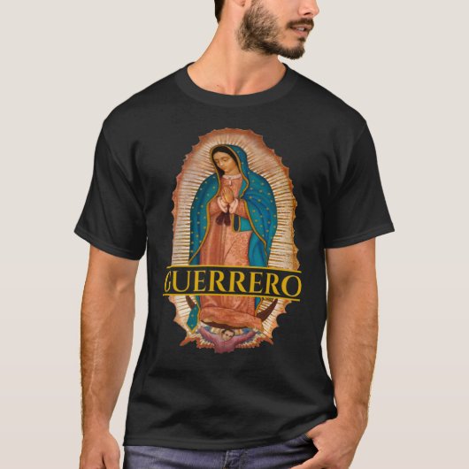 Guerrero Virgen De Guadalupe Mexican State Guerrer Tシャツ (正面)