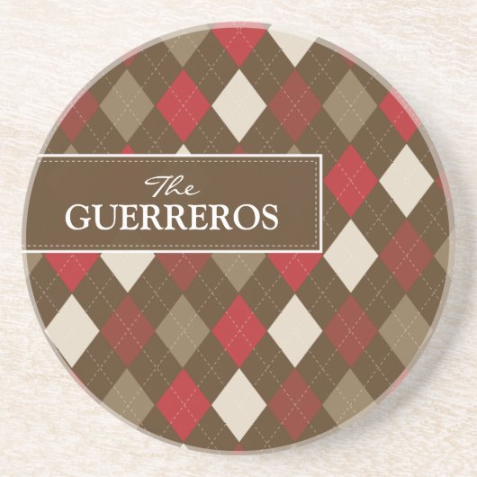 Guerrerosの赤かチョコレートコースター コースター (正面)