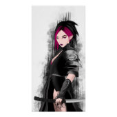 Guerrière samouraï munie de son sabre ポスター (正面)