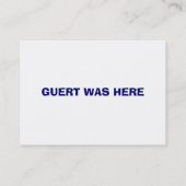 Guert Shirts名刺 名刺 (裏面)