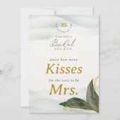 GuessキスブライダルシャワーTabletopカード 招待状 (正面)