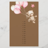 Guess Boy Or Girl tales teddy bear baby shower (裏面)