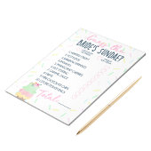 Guess Bride's Sundaeアイスクリームシャワーゲームパック ノートパッド