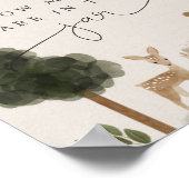 Guess How Many Are in the Jar Boho Woodland Sign ポスター (角)