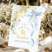 Guess How Many Candies Main Squeeze Bridal Shower 台座サイン