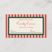 Guess How Many Christmas Holiday Game Card エンクロージャーカード (正面)