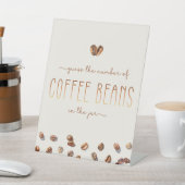 Guess How Many Coffee Beans Bridal Shower Pedestal 台座サイン (インサイチュ)