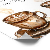 Guess How Many Coffee Beans Shower Game ポスター (角)