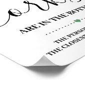 Guess How Many Corks Lemons Shower Game Sign ポスター (角)