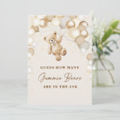 Guess How Many Gummie Bears Are In The Jar Sign 招待状 (スタンド正面)