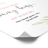 Guess how many gummy bears game pink gold greenery ポスター (角)