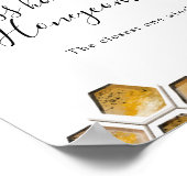 Guess How Many Honeycombs Shower Game ポスター (角)