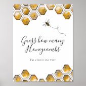 Guess How Many Honeycombs Shower Game ポスター (正面)