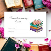 Guess how many kisses Books bridal shower エンクロージャーカード