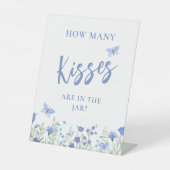 Guess How Many Kisses Bridal Shower 台座サイン (正面)