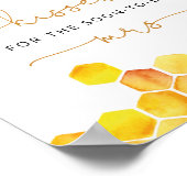 Guess how many kisses bridal shower game poster ポスター (角)