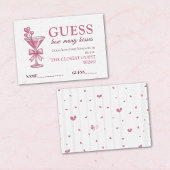 Guess How Many Kisses Game Card A Tiny Bit Engaged エンクロージャーカード