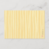 Guess How Many Kisses Game Yellow Green Card サンキューカード (裏面)