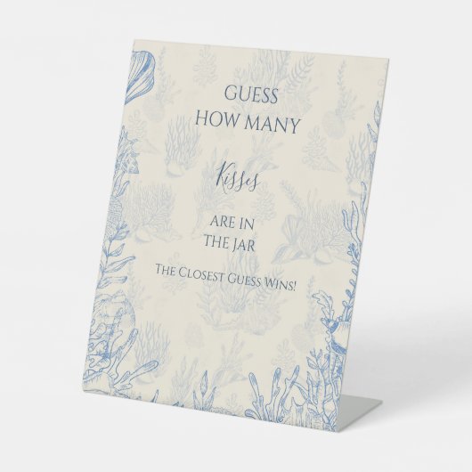 Guess How Many Kisses Pedestal Sign 台座サイン (正面)