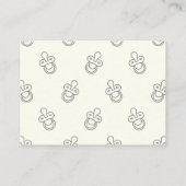 Guess How Many Pacifiers Baby Shower Game エンクロージャーカード (裏面)