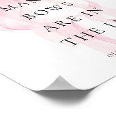 Guess How Many Pink Bow Baby Shower Game ポスター (角)